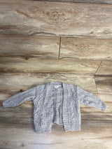 Cat & Jack Chunky Knit Open Cardigan Grey sz 18m