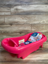 NEW The First Years Sure Comfort Newborn-to-Toddler Tub w/ Sling Pink