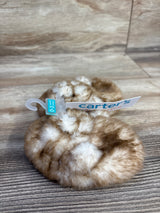 NEW Just One You Faux Fur Baby Booties, Brown sz 0-3m