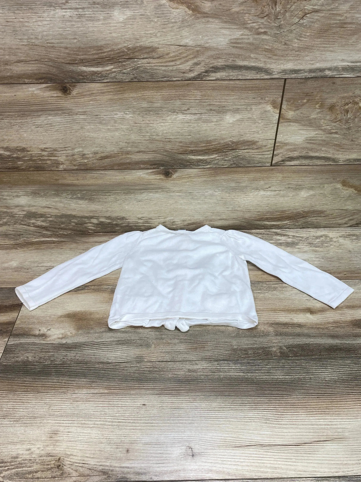 Janie and Jack Bow Pocket Cardigan White sz 3T