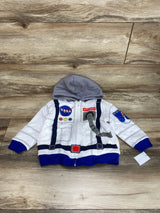 NEW Mad Engine NASA Full Zip Sherpa Lined Hoodie White sz 3T