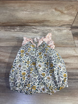 Catherine Malandrino Mini Floral Romper Ivory sz 0-3m