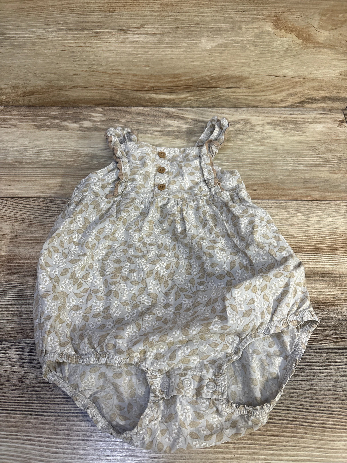 Carter's Floral Bubble Romper Grey sz 24m