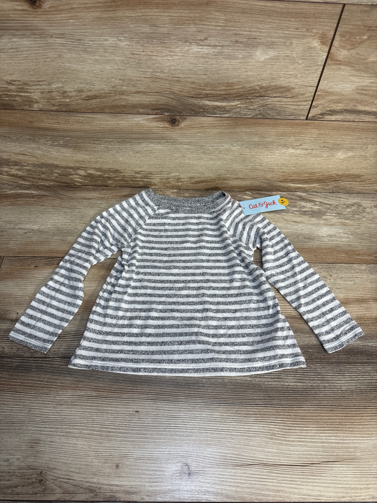 NEW Cat & Jack Striped Shirt Grey sz 3T