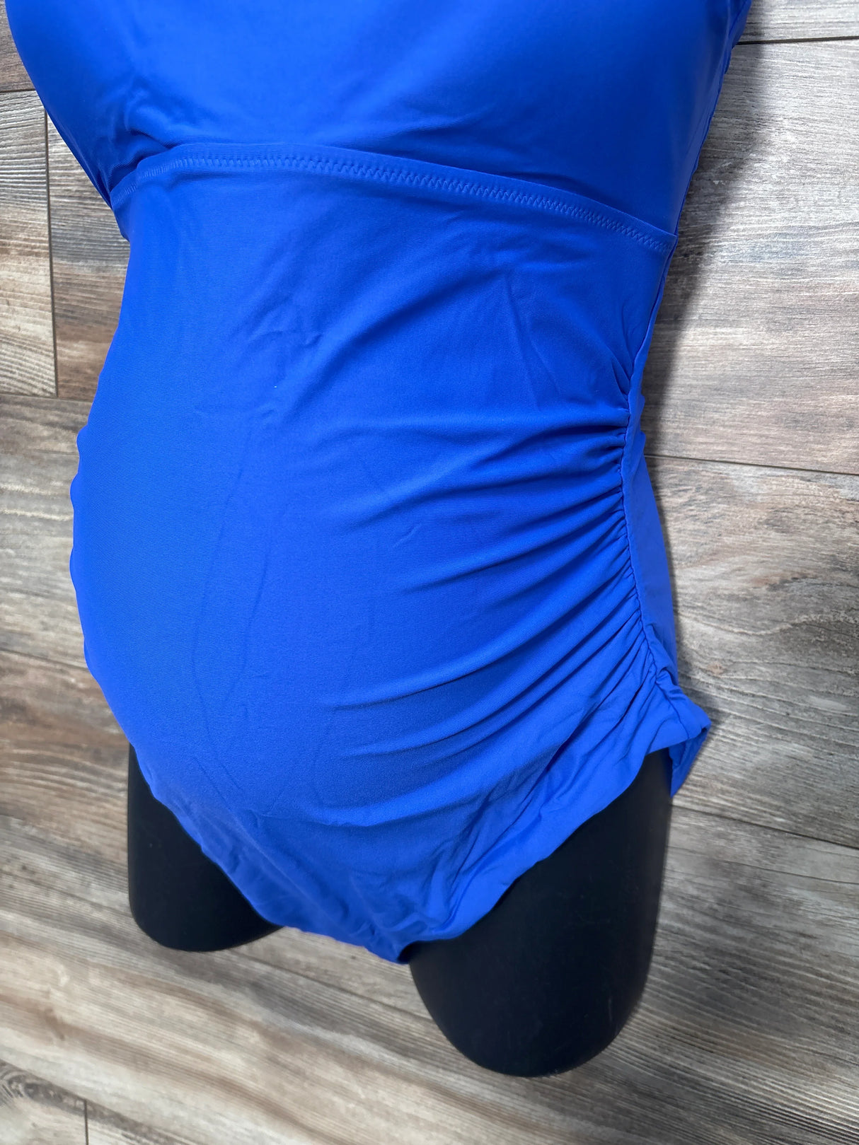 NEW Gap Maternity Square Neck One-Piece Dazzling Blue Swimsuit sz Large