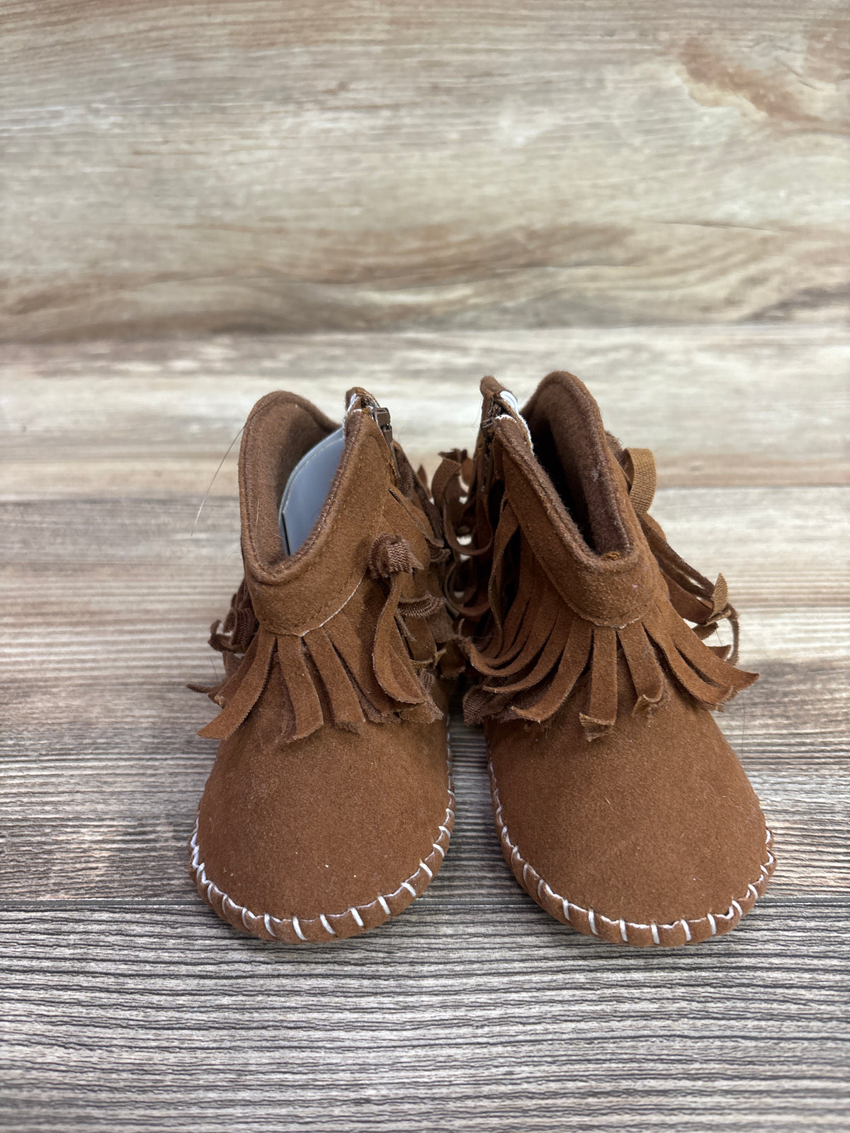 Muchenggift Cowboy Tassel Soft Sole Boots Brown sz 3c