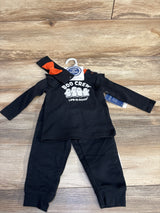 NEW Life Is Good 3pc Boo Crew Set Black sz 12m - Me n Mommy To Be