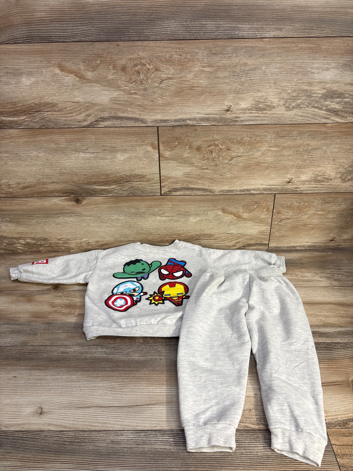 Marvel Spider-Man 2pc Sweatshirt & Joggers Set Grey sz 3T