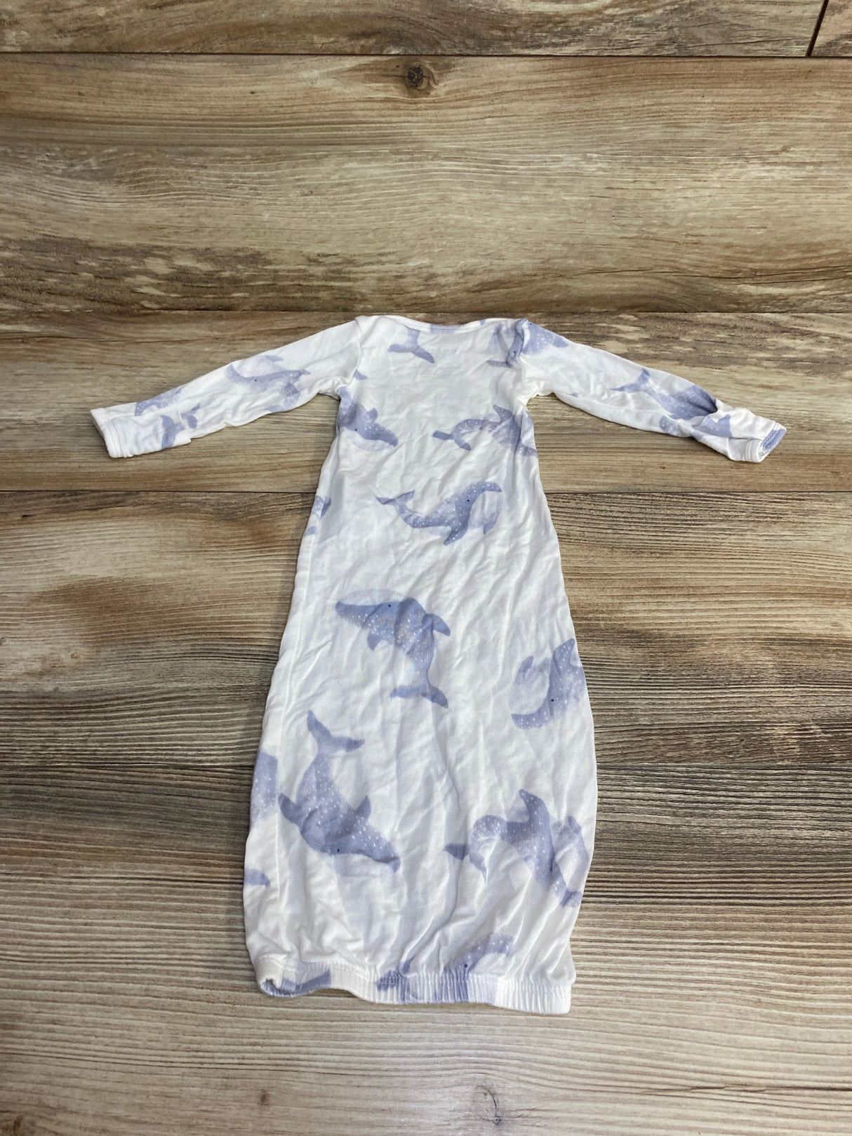 Just One You Whale Print Gown White sz Preemie