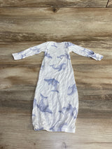 Just One You Whale Print Gown White sz Preemie