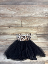 Arshiner Leopard Print Tulle Dress Beige sz 4T
