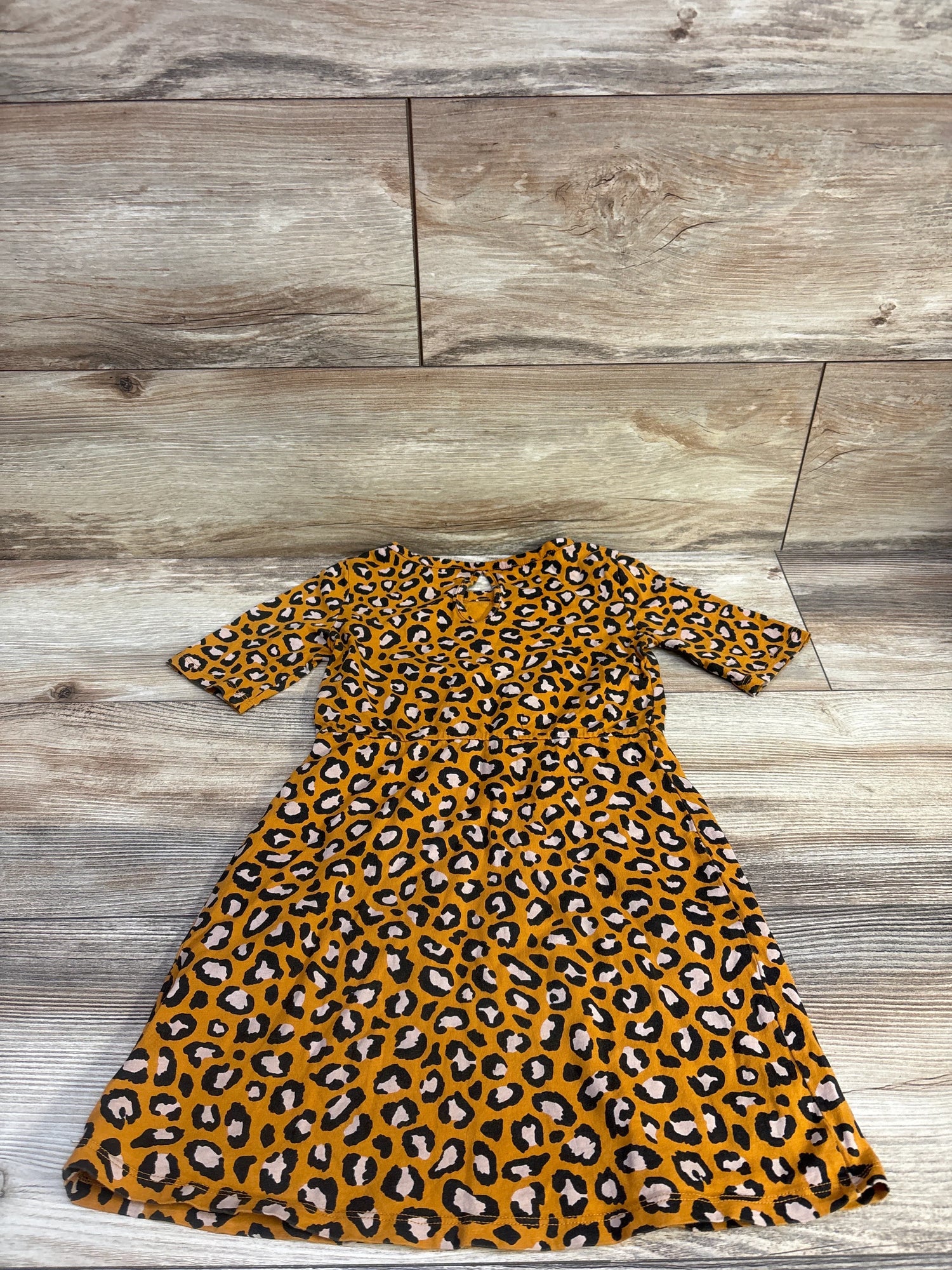 Old Navy Leopard Print Dress Caramel sz 5T