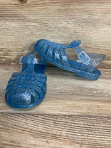 Jelly Fishermen Sandals Blue Glitter sz 11c