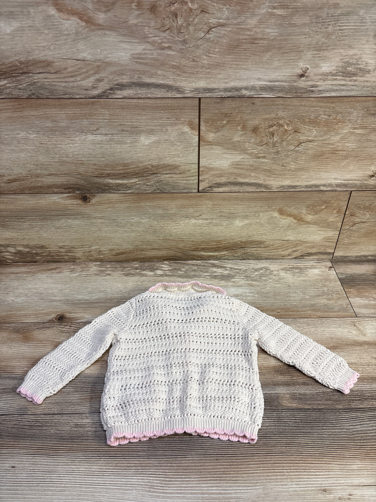 Old Navy Crochet-Knit Cardigan Sweater in Cream sz 12-18m