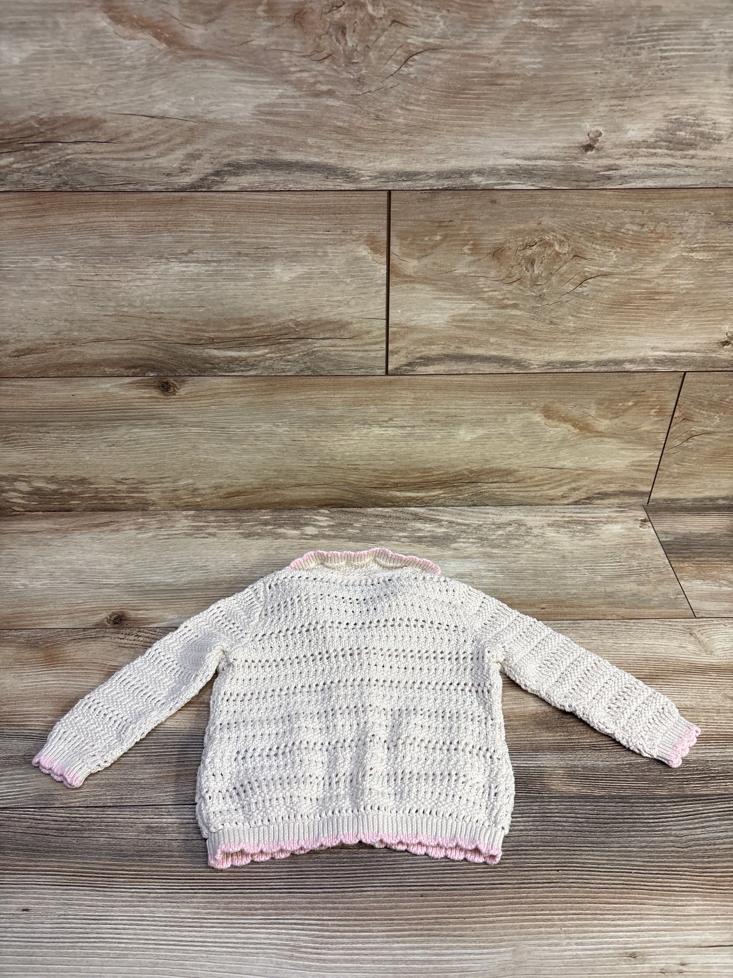 Old Navy Crochet-Knit Cardigan Sweater in Cream sz 12-18m