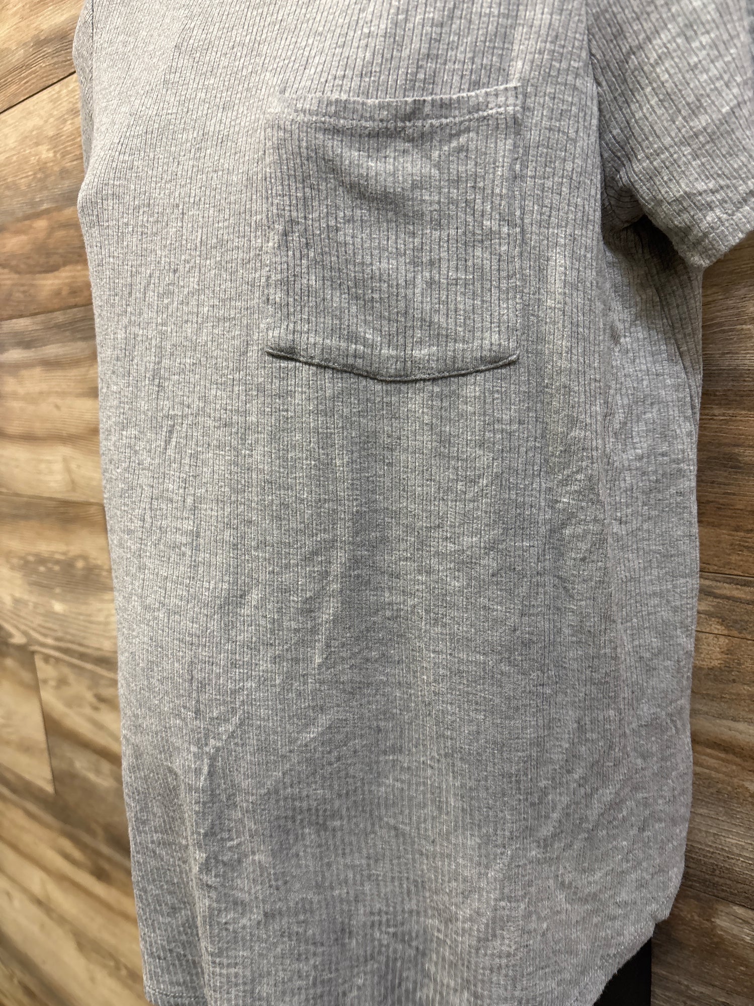Destination Maternity Pocket Shirt Grey sz Medium
