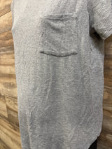 Destination Maternity Pocket Shirt Grey sz Medium