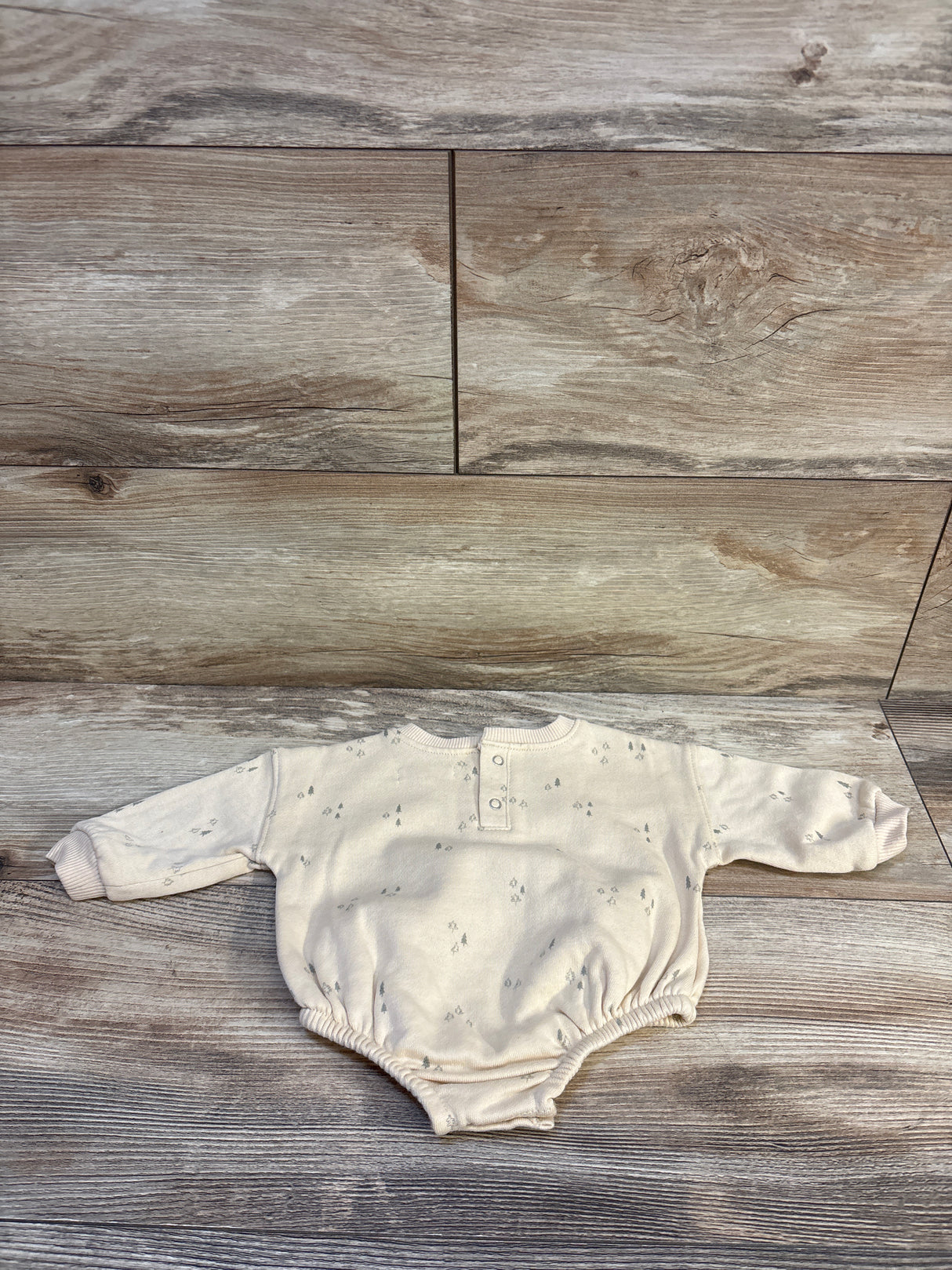Grayson Collective Sweater Bubble Romper Beige sz Newborn