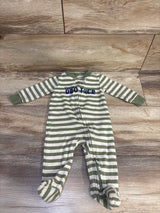Just One You Striped Little Brother Sleeper Green sz 6m