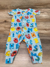 Bundles Letter Monsters Sleeper Romper Blue sz 0-3m