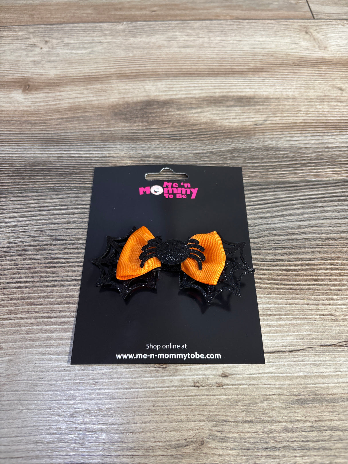 NEW Double Layer Glitter Bow w/ Spider