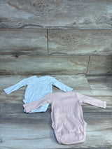 H&M 2pk Long Sleeve Bodysuit Set Pink sz 3m