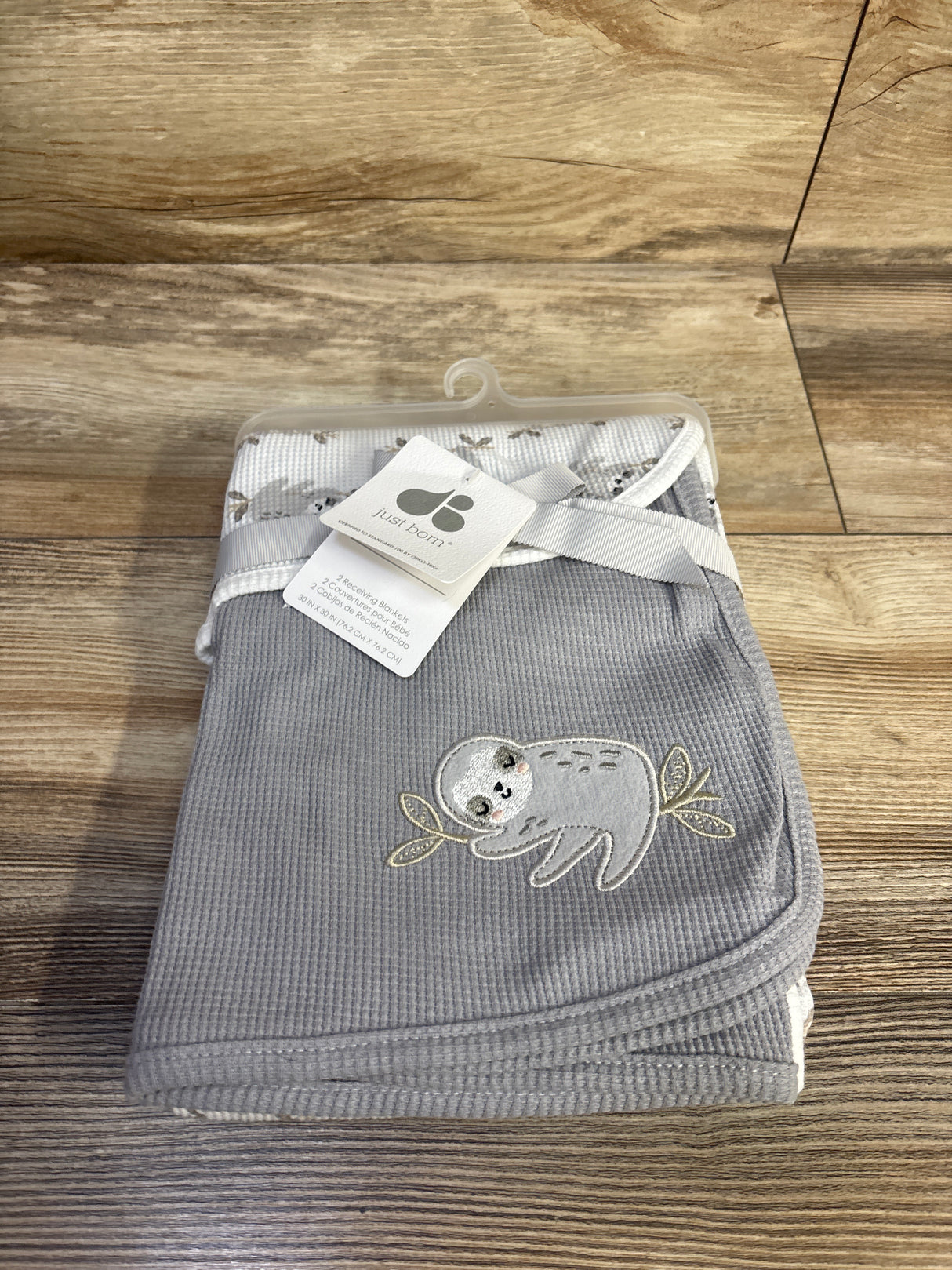 NEW Just Born 2pk Receiving Blankets