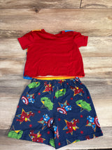 Marvel Avengers 2pc Shirt & Shorts Pajama Set Red sz 5T