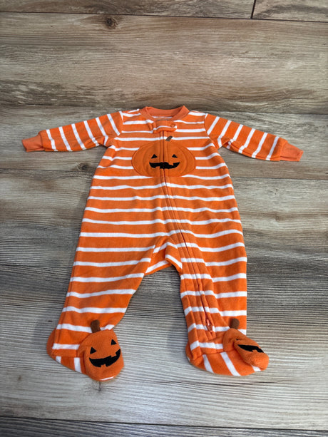 Just One You Striped Pumpkin Blanket Sleeper Orange sz 3m - Me n Mommy To Be
