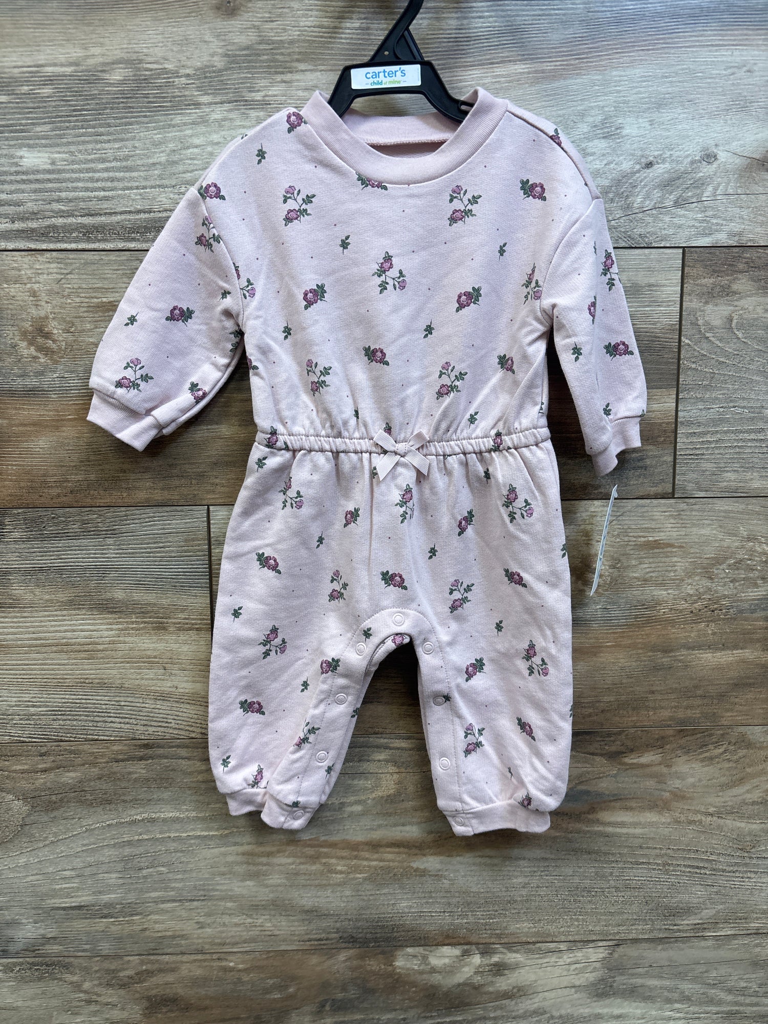 NEW Child Of Mine Floral Coverall Pink sz 3-6m