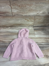 Just One You Knit Hooded Button-Up Cardigan Pink sz 6m
