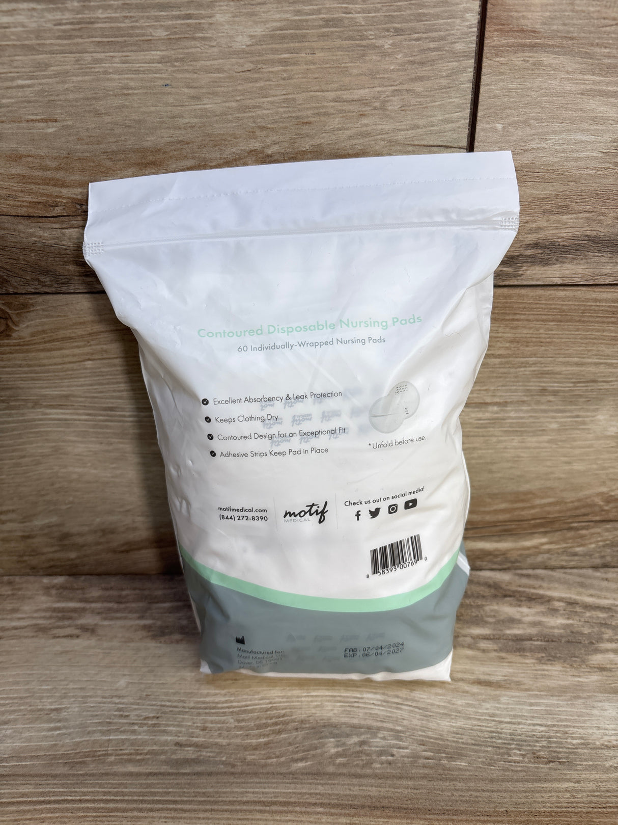 NEW Motif Disposable Nursing Pads, 60ct.