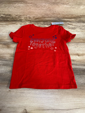 NEW Cat & Jack Everyone Together Shirt Red sz 2T - Me n Mommy To Be