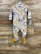 NEW Child Of Mine Animal Blanket Sleeper Grey sz 3-6m