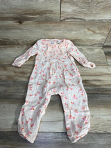 Cat & Jack Floral Smocked Coverall Pink sz 18m