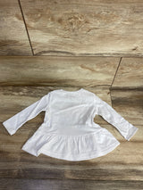 NEW Okie Dokie 'Grandma is Simply the Best' Peplum Shirt White sz 6m