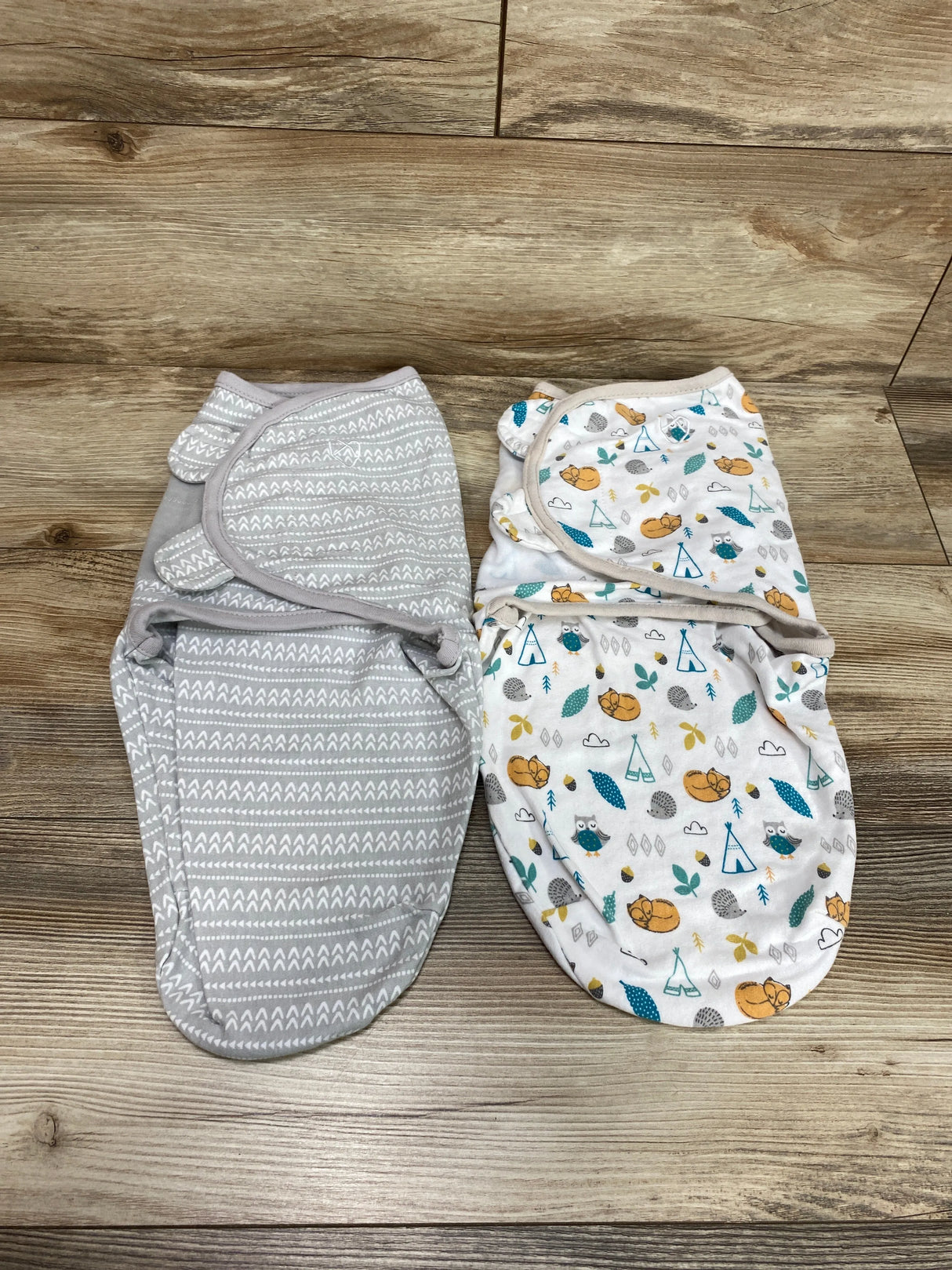 SwaddleMe 2pk Swaddle Wraps White sz 0-3m