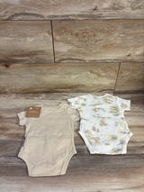 NEW Disney Baby 2pk Winnie The Pooh Bodysuits Beige sz 0-3m