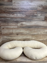 Pharmedoc C-Shaped Pregnancy Pillow, Beige