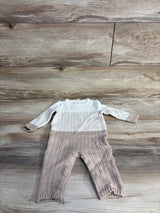 Max Studio Baby Knit Coverall Beige sz 0-3m
