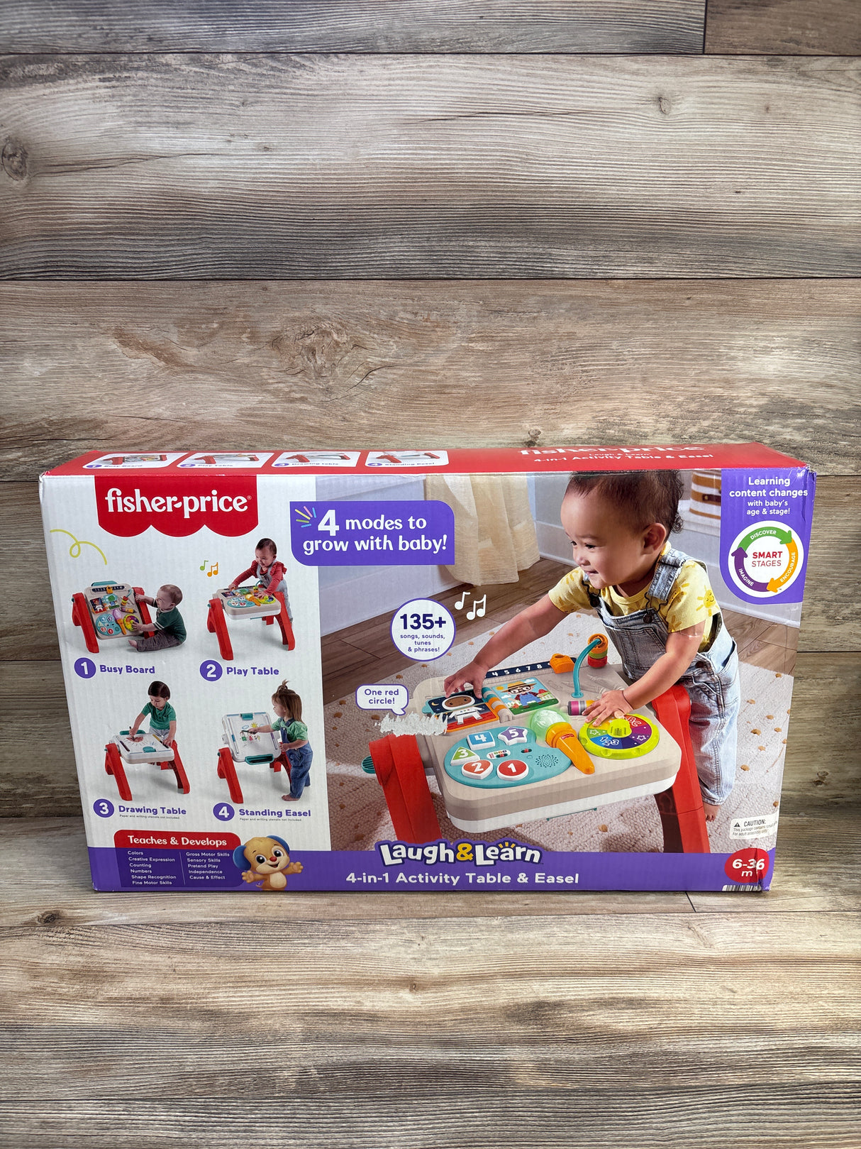 NEW Laugh & Learn 4-In-1 Table To Easel