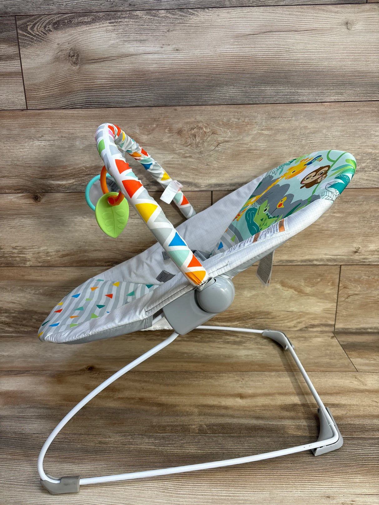 Bright Starts Safari Fun Vibrating Baby Bouncer