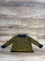 Old Navy Striped 1/4 Zip Polo Shirt Navy sz 4T