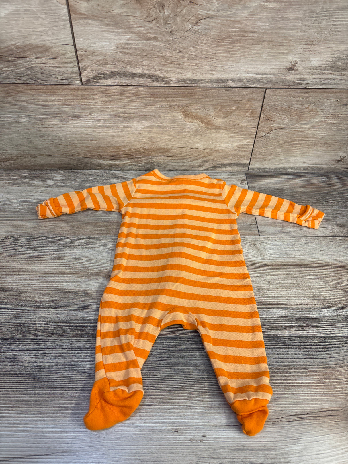 Old Navy Stiped Pumpkin Sleeper Orange sz 0-3m