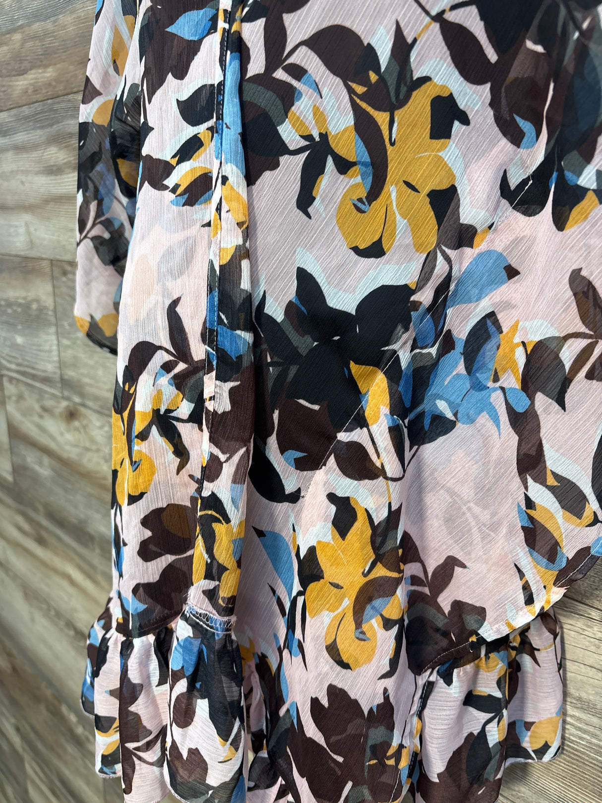 Motherhood Floral Sheer Kimono Top Pink sz One Size