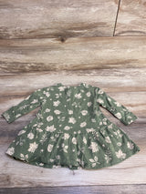 Old Navy Leaf Print Dress Green sz 12-18m