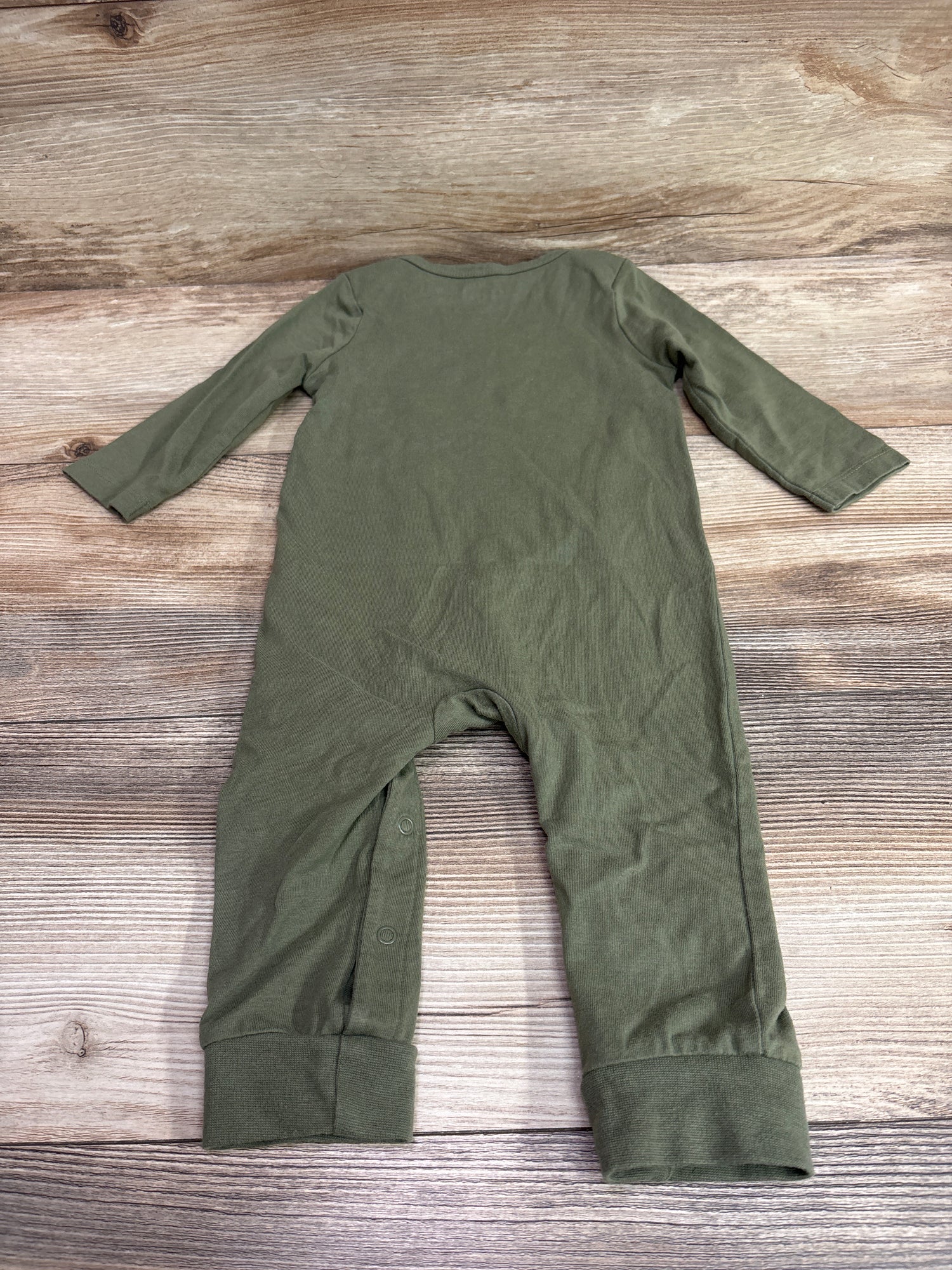 Cat & Jack All Smiles Coverall Green sz 6/9m