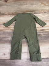 Cat & Jack All Smiles Coverall Green sz 6/9m