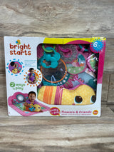 NEW Bright Starts Pretty In Pink Flowers & Friends Prop Mat