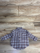 Janie & Jack Plaid Flannel Shirt Navy sz 12-18m